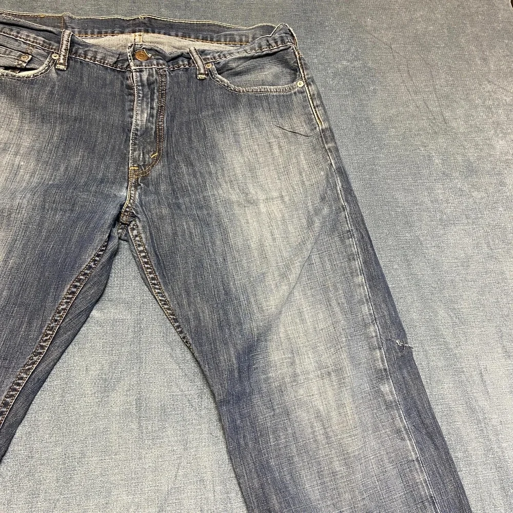 Levi's 514 Jeans Mens 36x32 Blue Denim Cotton Stretch All Day Comfort Straight